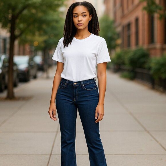 ENYCE SZ 13 Vintage Embroidered Dark Wash Hip-Hop Inspired Denim Jeans - Picture 2 of 13